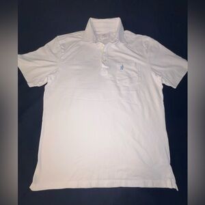 JOHNNIE-O’S White “Hangin’ Out” Soft Cotton Short Sleeve Polo - Size M